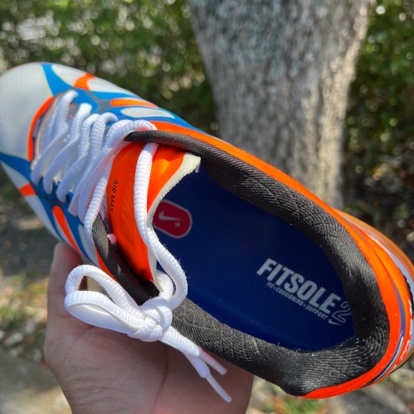 Nike Air Max+ 2012 White/Black-Mango-Bright Blue men’s size 11.5 New with Box - Picture 2 of 13